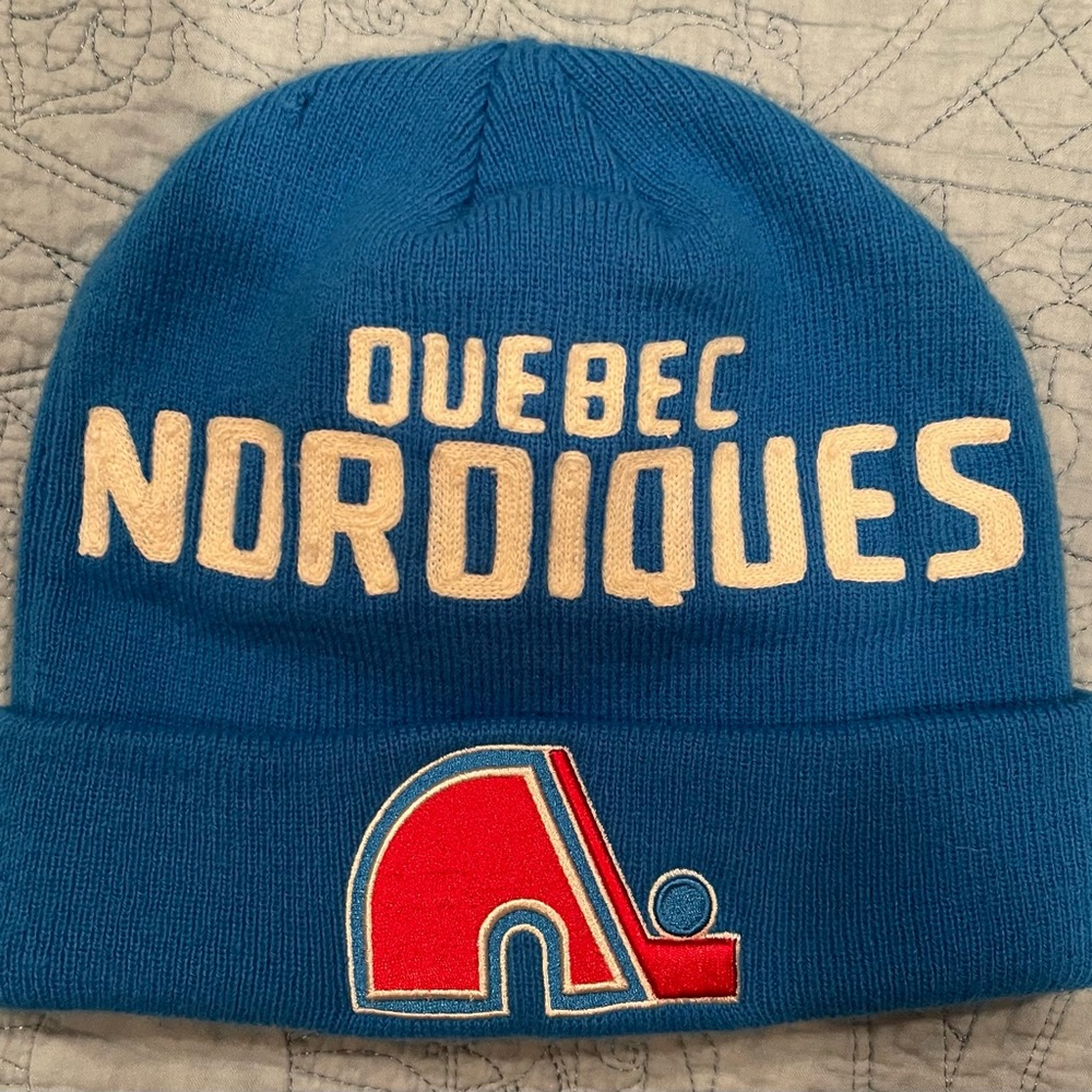 Quebec Nordiques knit hat
